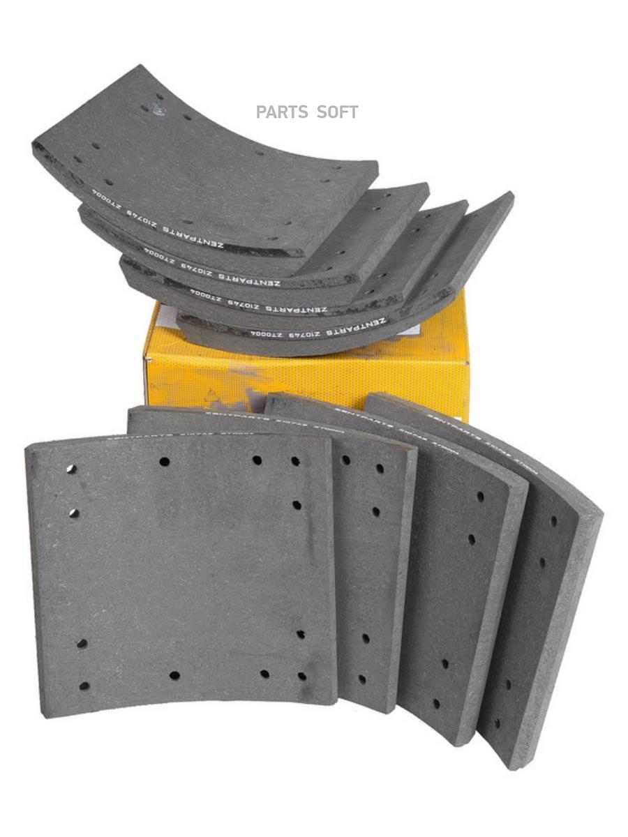 

ZENTPARTS Z10749_накладки тормозные с ЗАКЛЕПКАМИ STD! 19030 22.5-19.9 (420x180) (93049 6x1