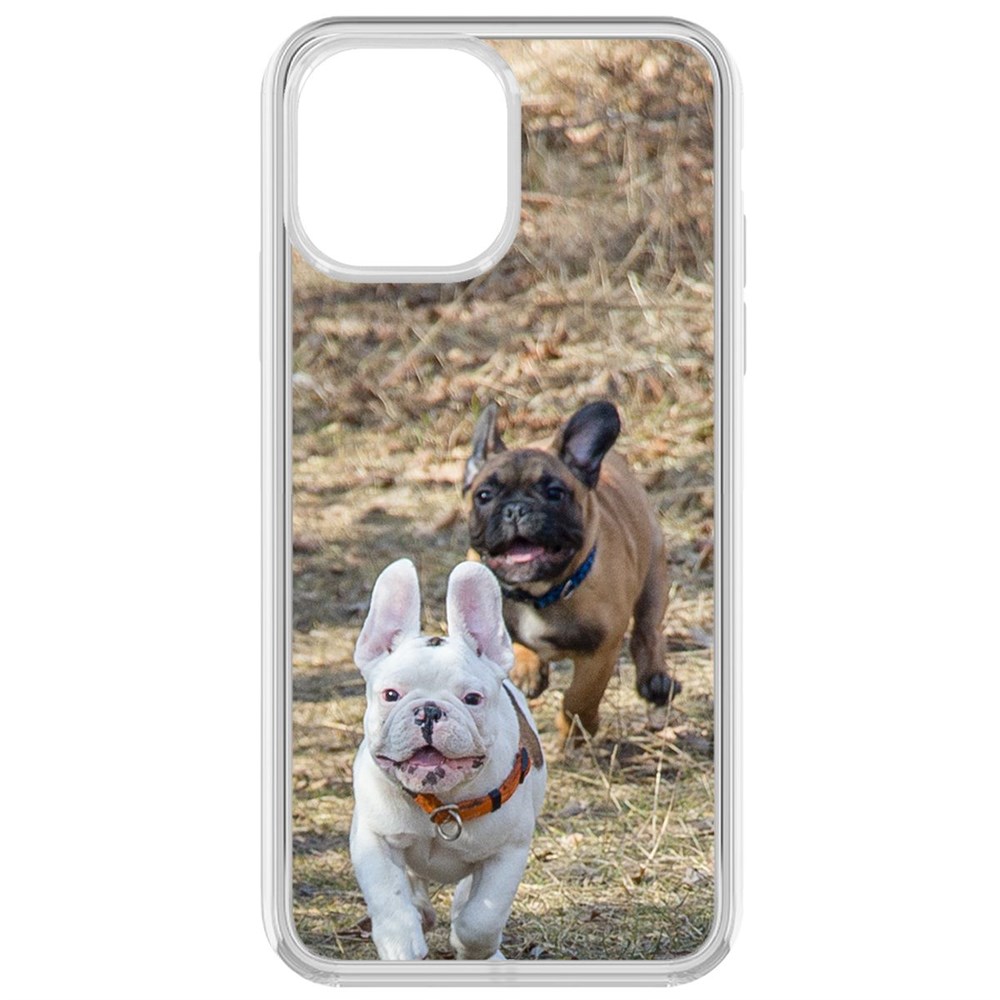 

Чехол-накладка Krutoff Clear Case Догонялки для iPhone 13 Pro Max, Прозрачный