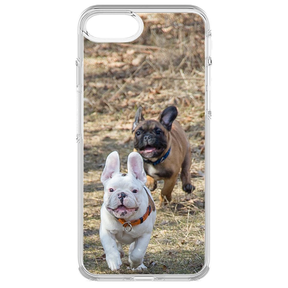 

Чехол-накладка Krutoff Clear Case Догонялки для iPhone 7/8/SE, Прозрачный