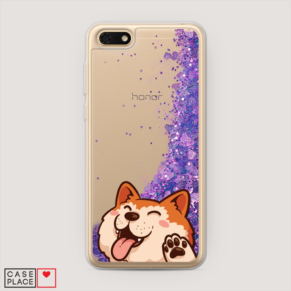 

Чехол Awog на Huawei Y5 2018 "Акита-ину машет", Разноцветный, 65992-1
