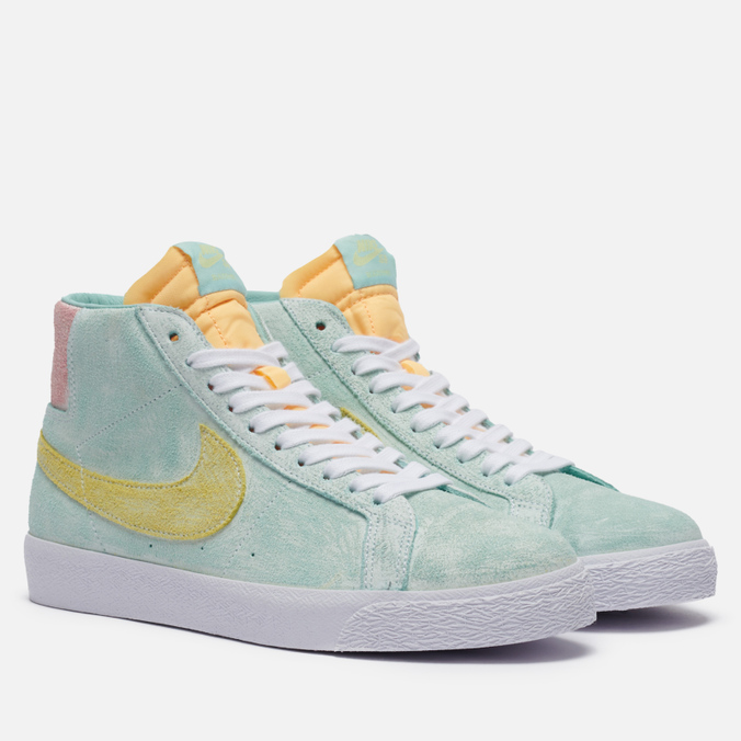 фото Кроссовки мужские nike sb zoom blazer mid prm зеленые 11.5 us