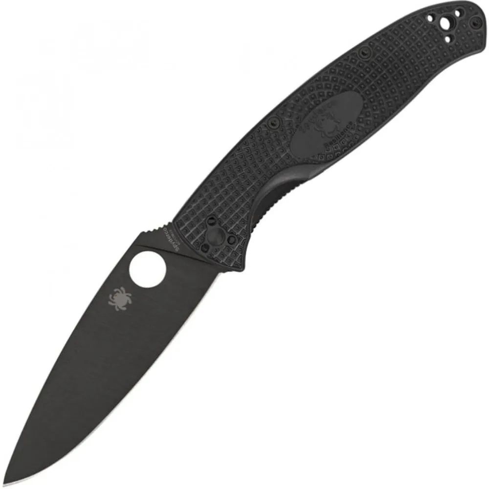 Складной нож Spyderco SC142PBBK Resilience, Black Blade, FRN Handle