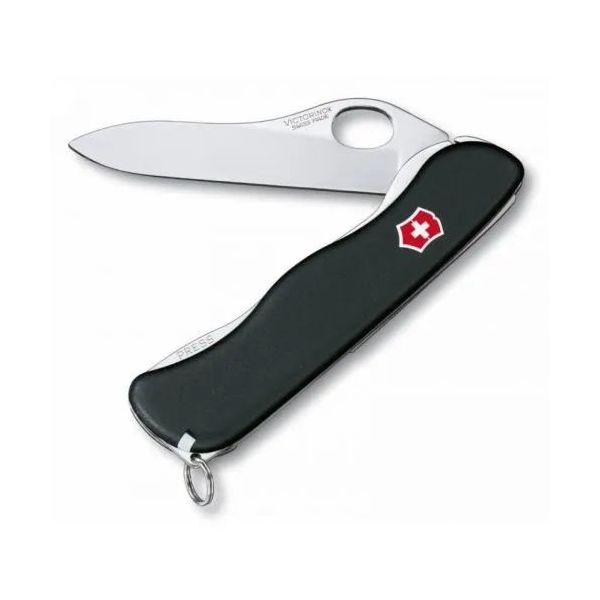 

Нож перочинный Victorinox Sentinel One Hand 111 мм, 4 функции, с фиксатором лезвия черный, Разноцветный, Sentinel One Hand