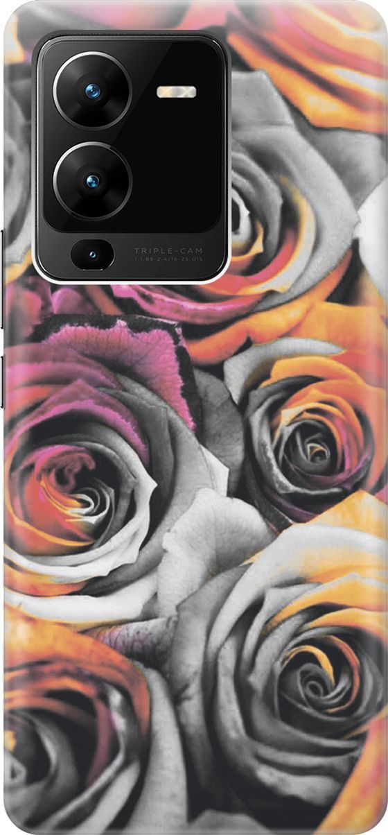 Силиконовый чехол на Vivo V25 Pro 5G с принтом 