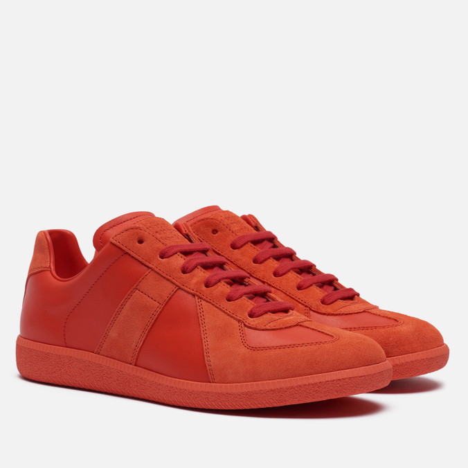 фото Кроссовки мужские maison margiela replica low top красные 41 eu