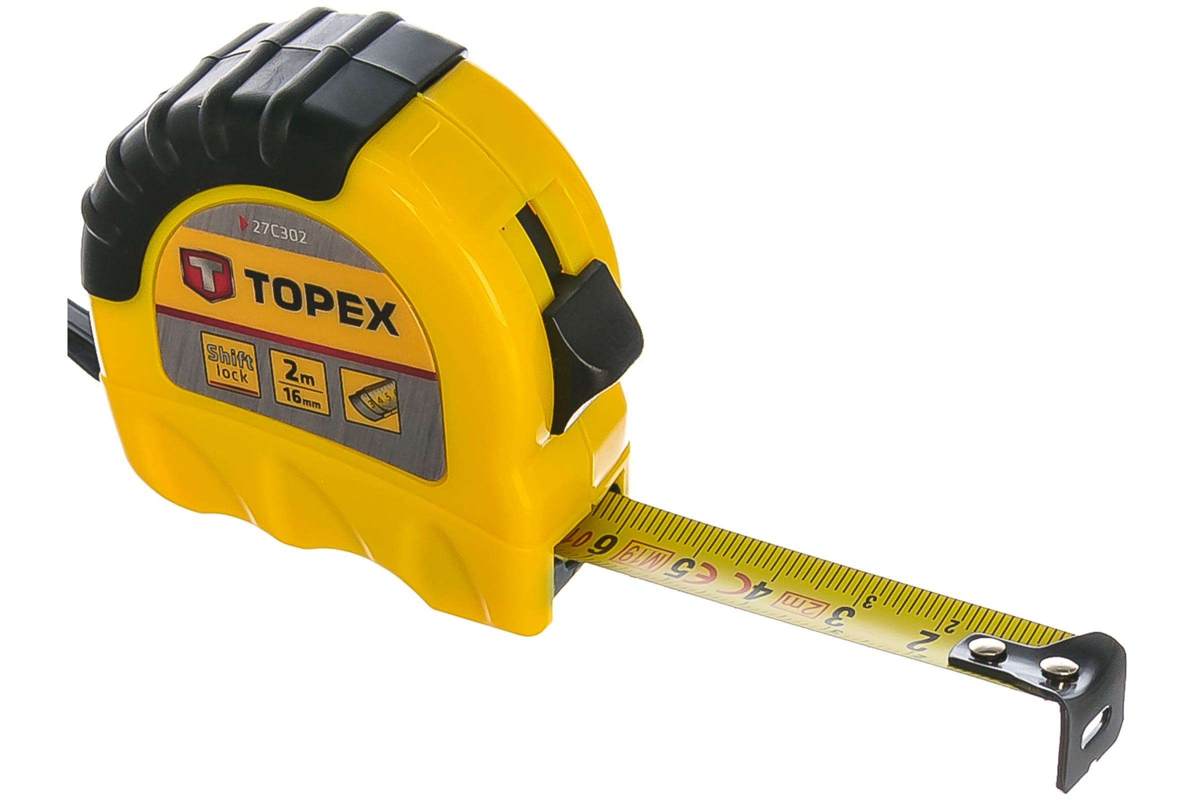 

TOPEX Рулетка, стальная лента 2 м x 16 мм 27C302