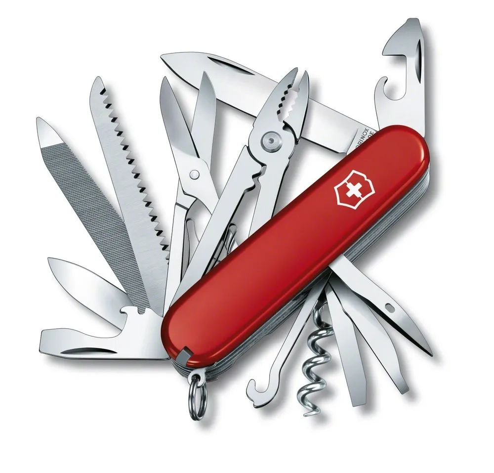 фото Швейцарский складной нож victorinox handyman, 91 мм, 24 функции красный 1.3773