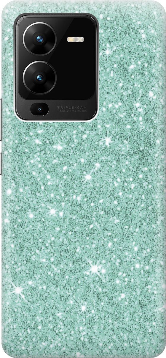 Силиконовый чехол на Vivo V25 Pro 5G с эффектом блеска 