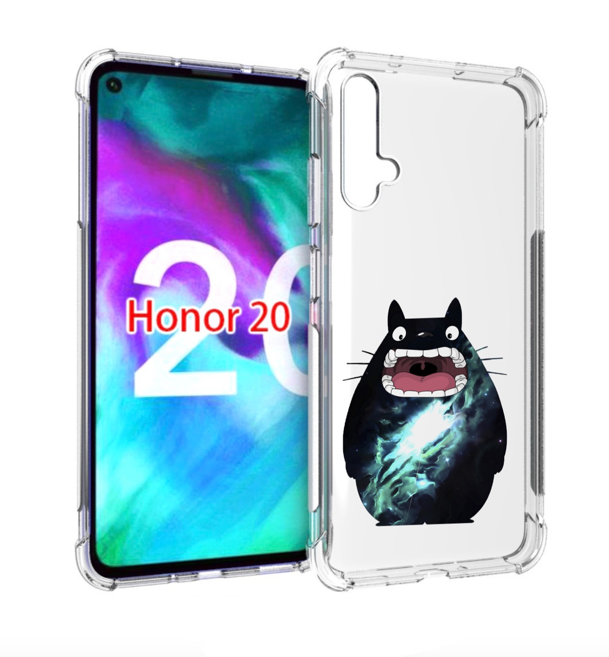 

Чехол бампер MyPads тоторо для Honor 20, Прозрачный, Tocco