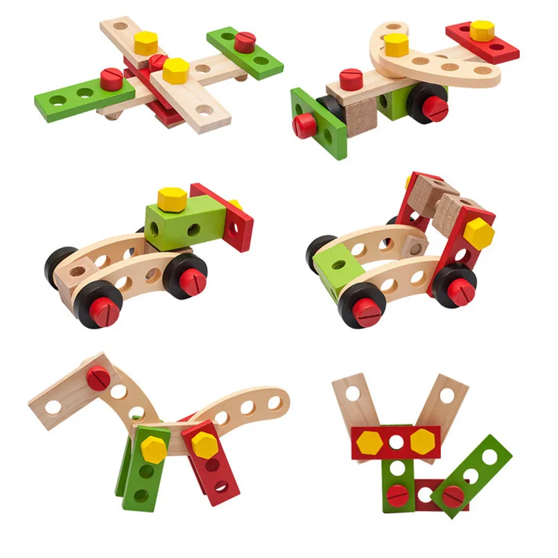 

Детская развивающая игрушка, деревянный пазл-гайка, MA01706580650
