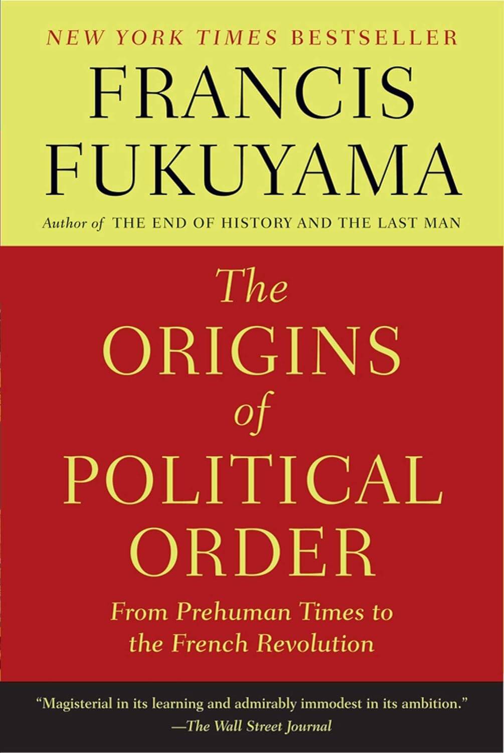 

The origins of political order