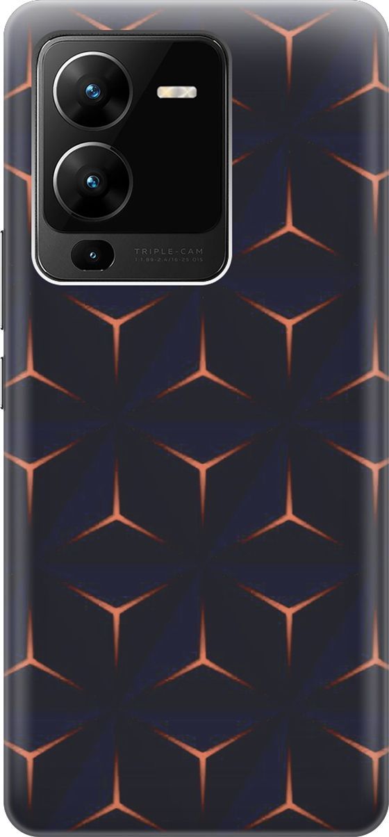Силиконовый чехол на Vivo V25 Pro 5G с эффектом блеска 