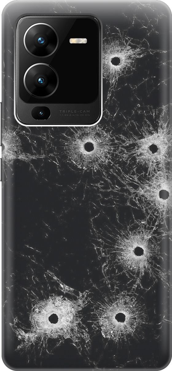 Силиконовый чехол на Vivo V25 Pro 5G с эффектом блеска 
