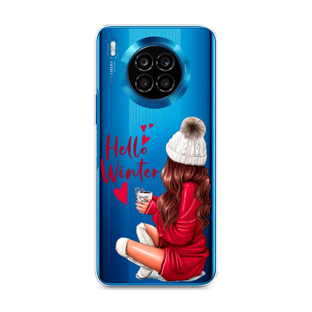 

Чехол на Huawei Nova 8i "Hello winter", Красный;белый;коричневый, 6106450-5