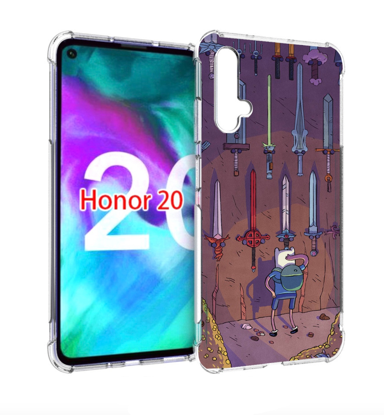 

Чехол бампер MyPads фин ищет меч для Honor 20, Прозрачный, Tocco