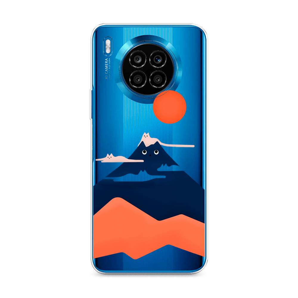 

Чехол на Huawei Nova 8i "Кот-гора", Черный;оранжевый, 6106450-4
