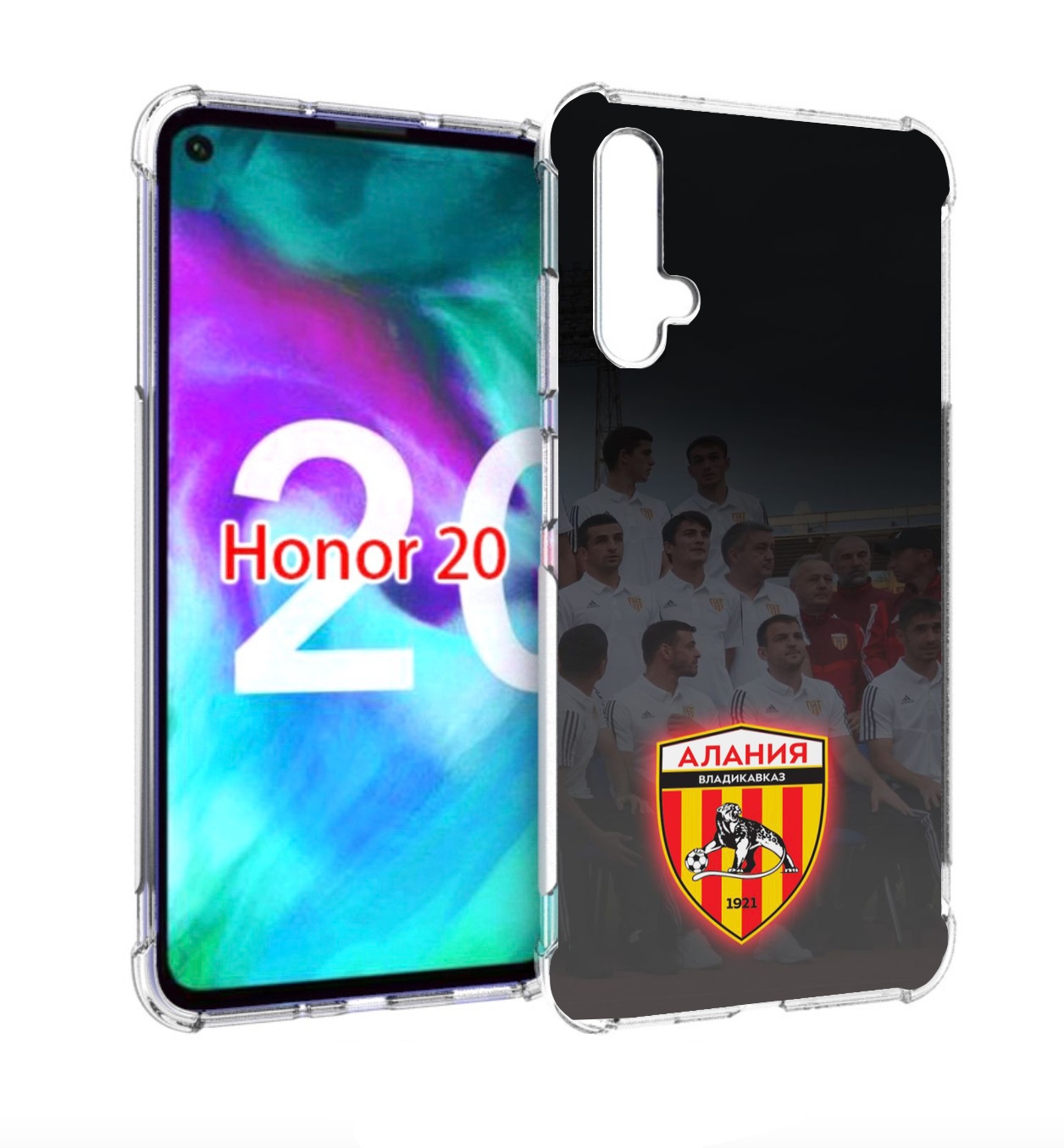 

Чехол бампер MyPads фк алания владикавказ мужской для Honor, Прозрачный, Tocco