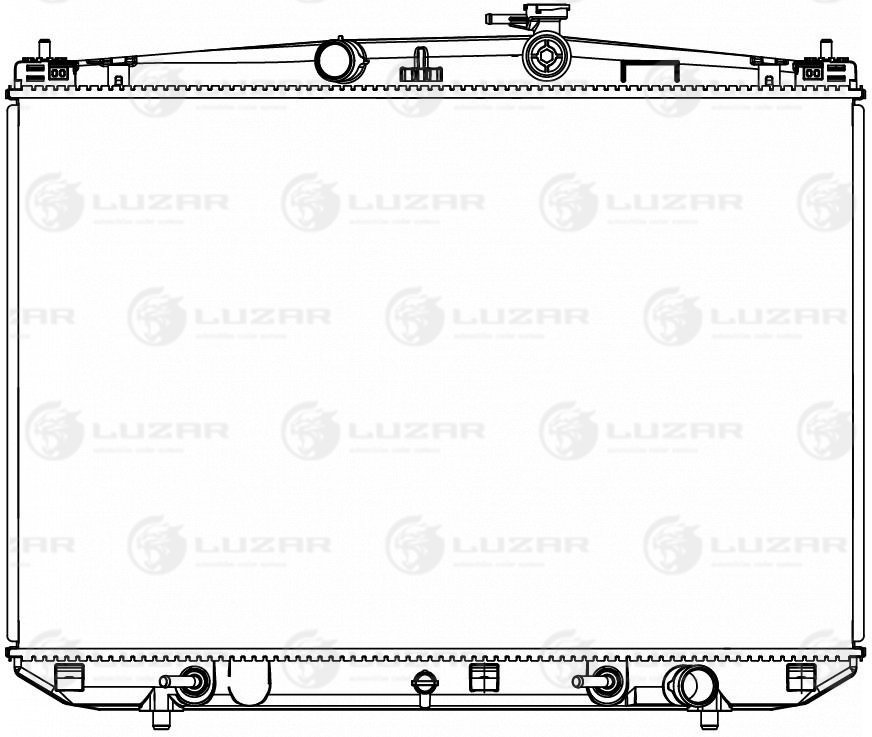 фото Luzar радиатор охл. для ам lexus rx 350 (15-) 3.5i (lrc 1919)