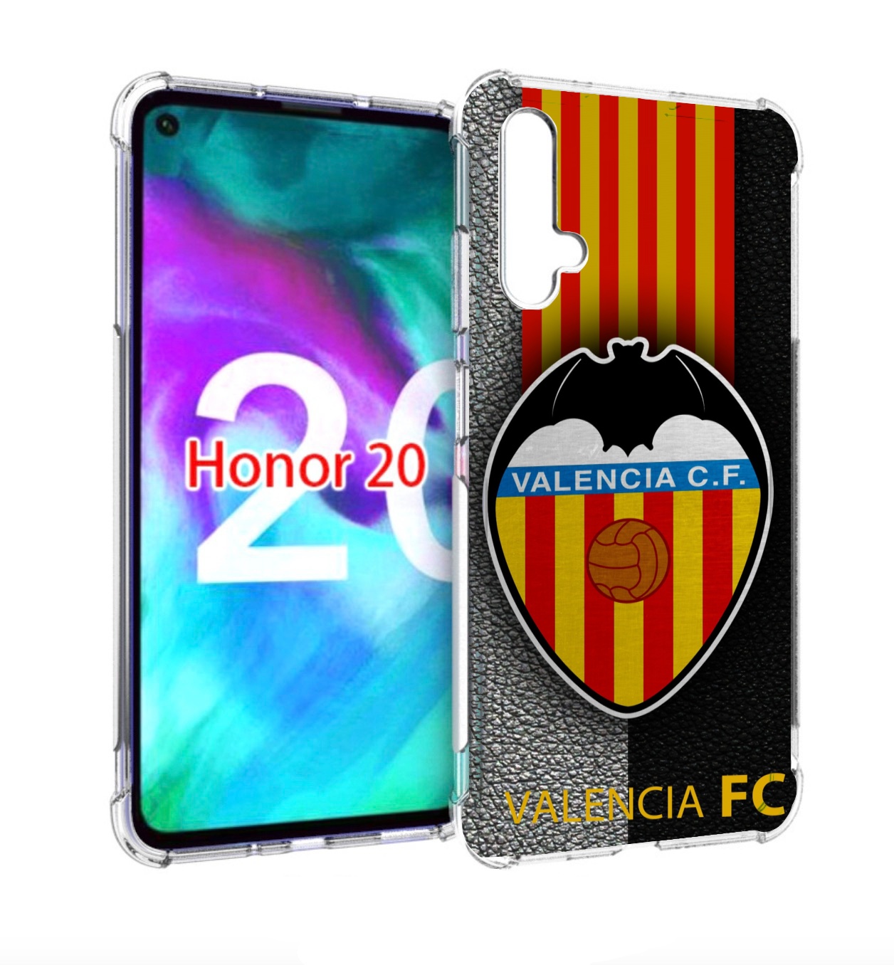 

Чехол бампер MyPads фк валенсия мужской для Honor 20 Honor, Прозрачный, Tocco