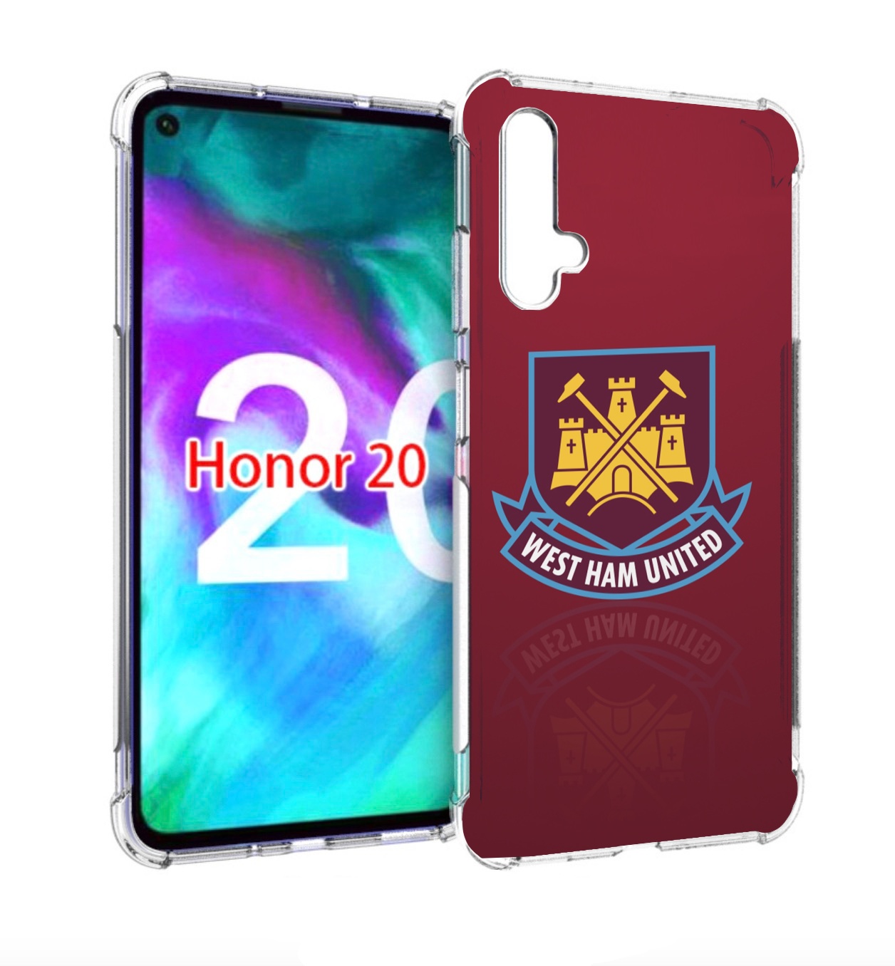 

Чехол бампер MyPads фк вест хэм мужской для Honor 20 Honor, Прозрачный, Tocco