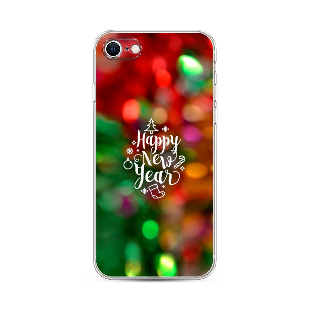 

Чехол на Apple iPhone 7 "Новый Год на елке", Зеленый;красный;желтый, 14850-5