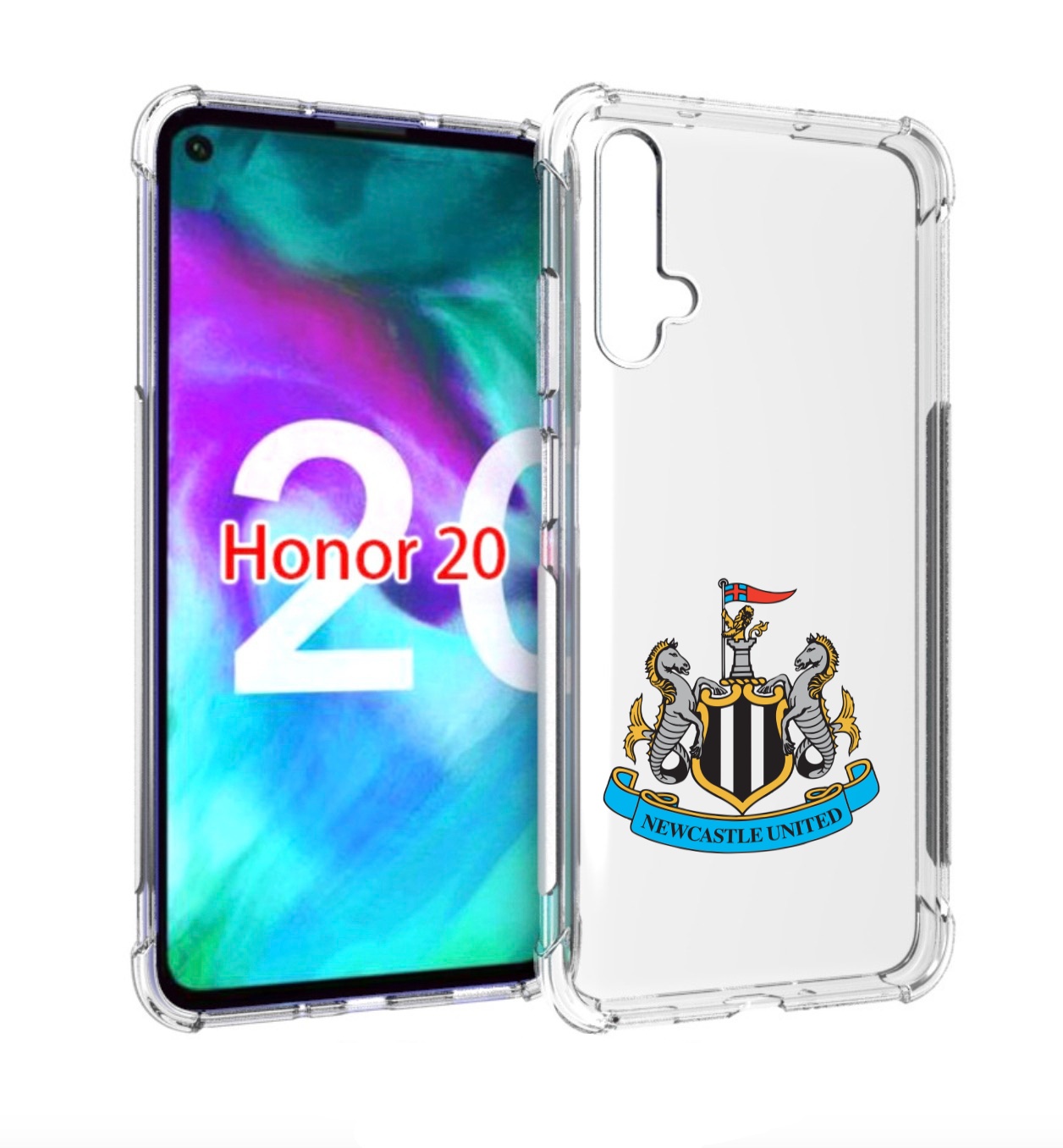 

Чехол бампер MyPads фк ньюкасл для Honor 20, Прозрачный, Tocco