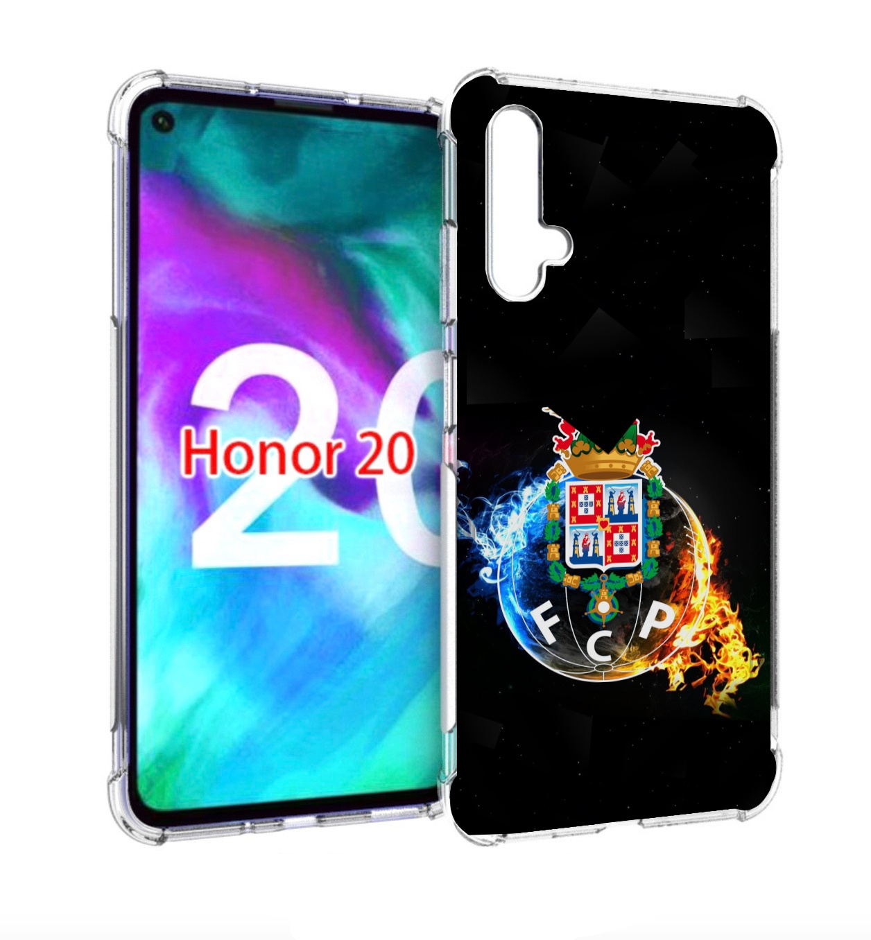 

Чехол бампер MyPads фк порту для Honor 20, Прозрачный, Tocco