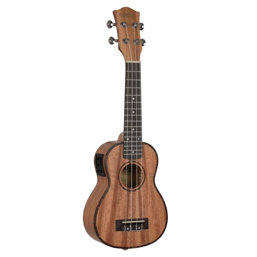 Mahogany Series Укулеле сопрано со звукоснимателем с чехлом цвет натуральный Cascha HH- 9650₽