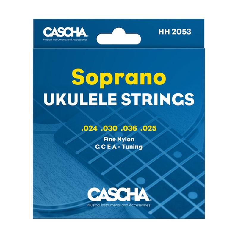 Комплект струн для укулеле сопрано, прозрачный нейлон, Cascha HH-2053