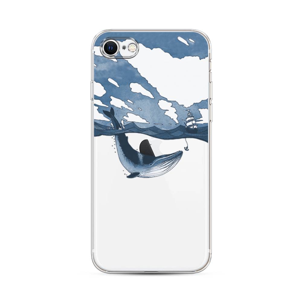 

Чехол на Apple iPhone 7 "Большой кит", Синий, 14850-1