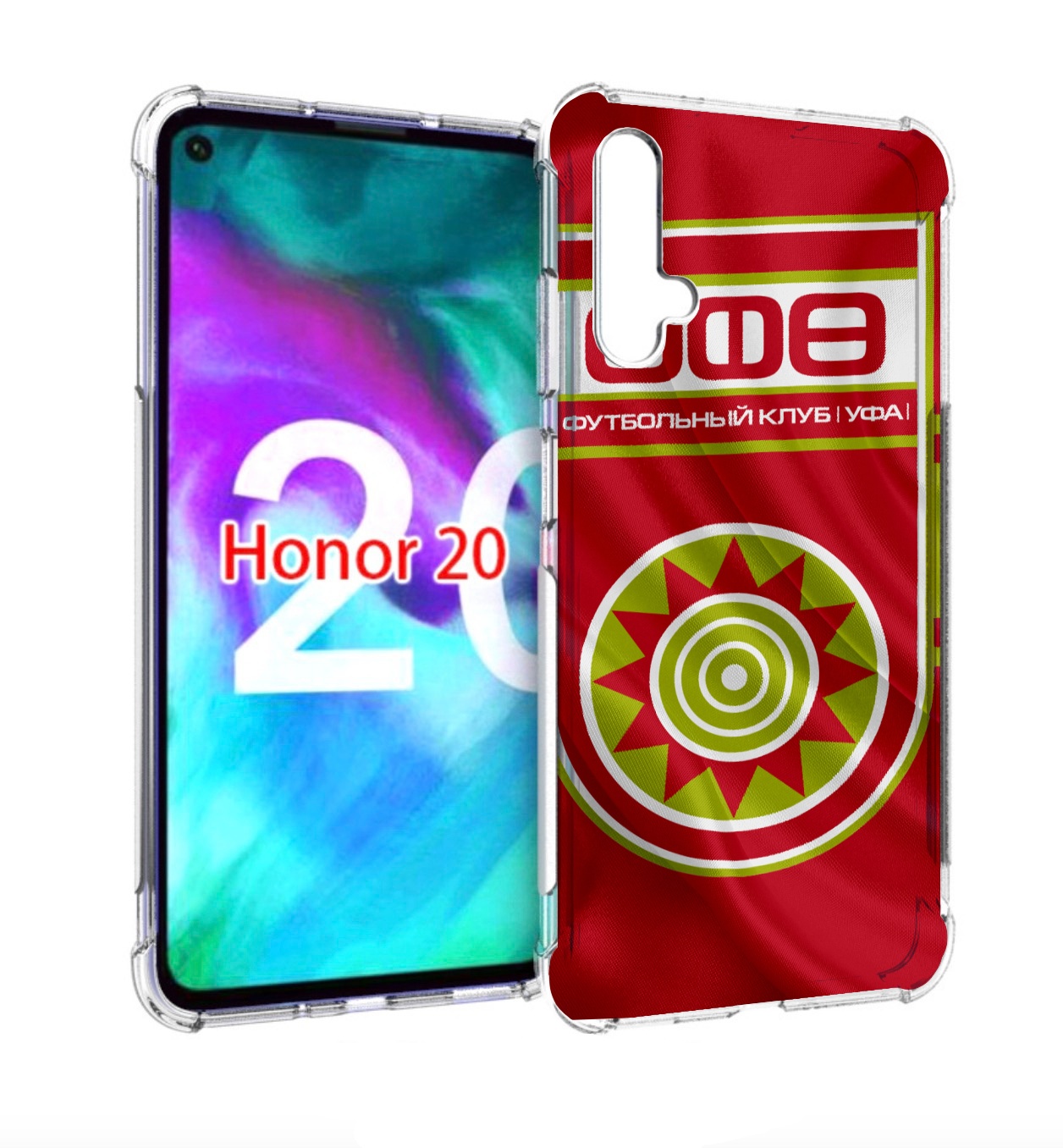 

Чехол бампер MyPads фк уфа для Honor 20, Прозрачный, Tocco