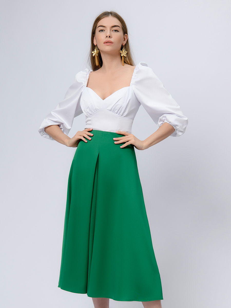

Юбка женская 1001DRESS 101830 зеленая 44, Зеленый, 0101830
