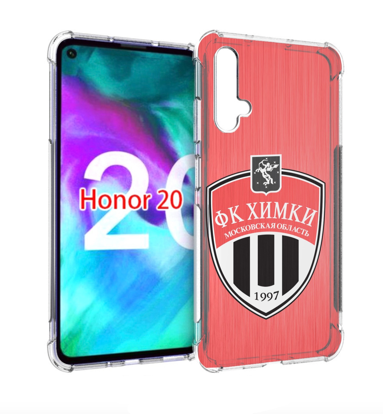

Чехол бампер MyPads фк химки московская обл для Honor 20, Прозрачный, Tocco