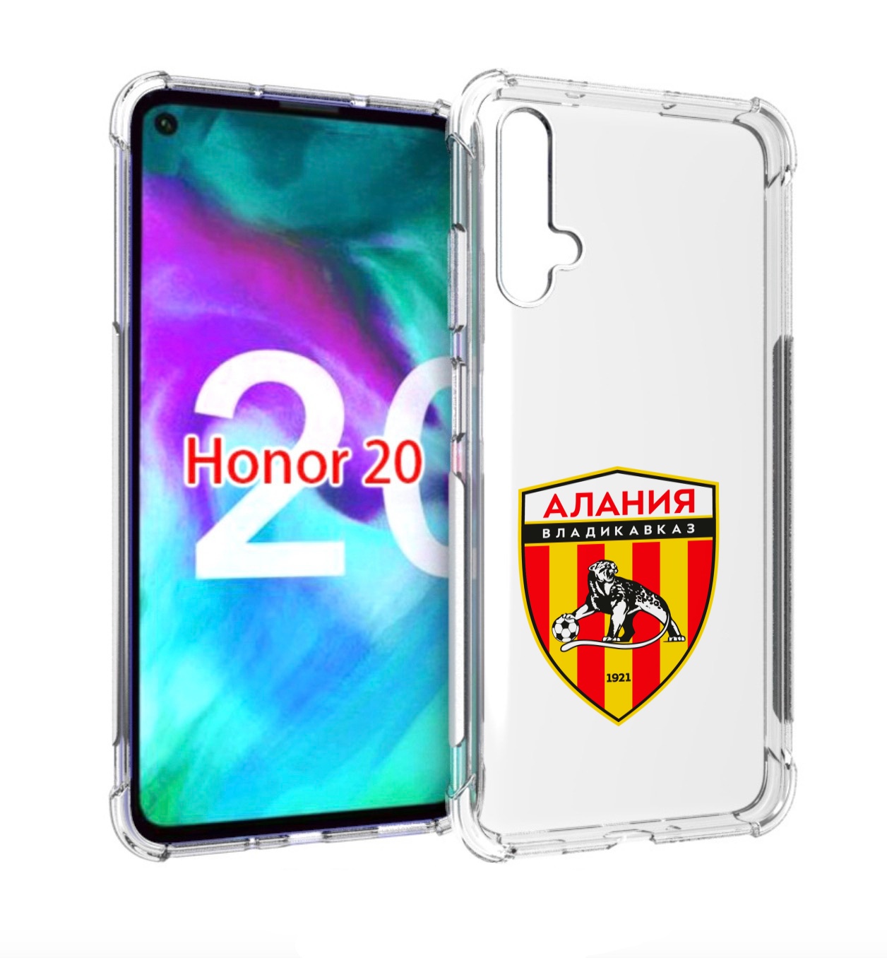

Чехол бампер MyPads фк-алания-2 для Honor 20, Прозрачный, Tocco