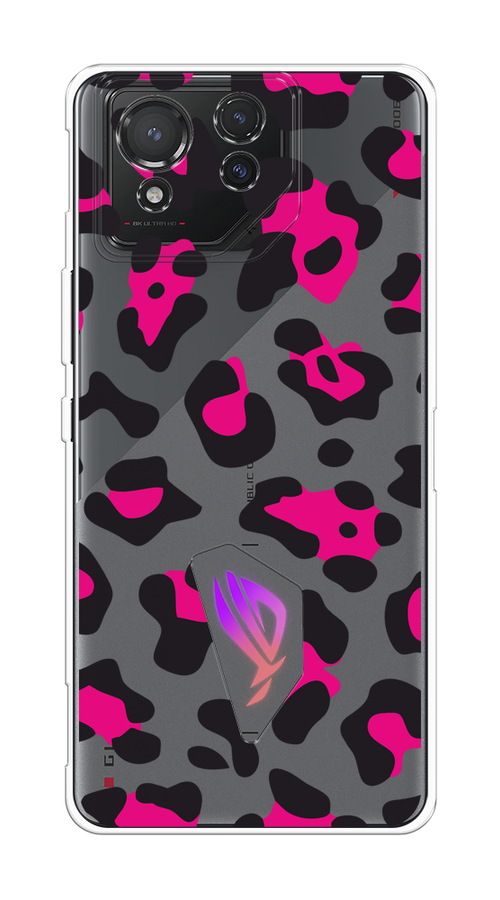 

Чехол на Asus ROG Phone 8 "Pink cow spots", Черный;розовый, 45150-1