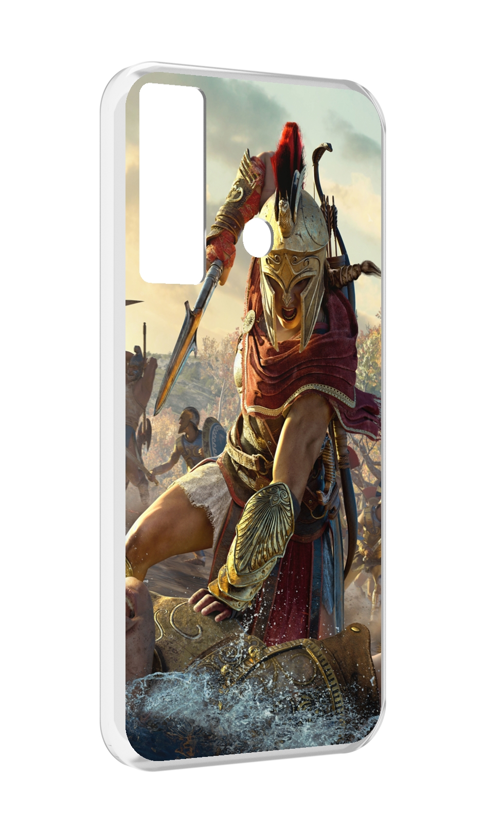

Чехол MyPads Assassin's Creed Odyssey Kassandra мужской для Tecno Camon 17, Прозрачный, Tocco