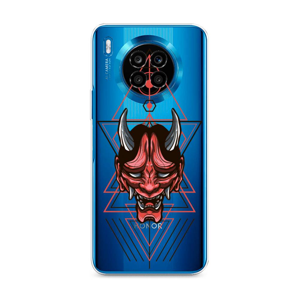 

Чехол на Huawei Nova 8i "Hanya Oni mask", Серый;красный;черный, 6106450-4