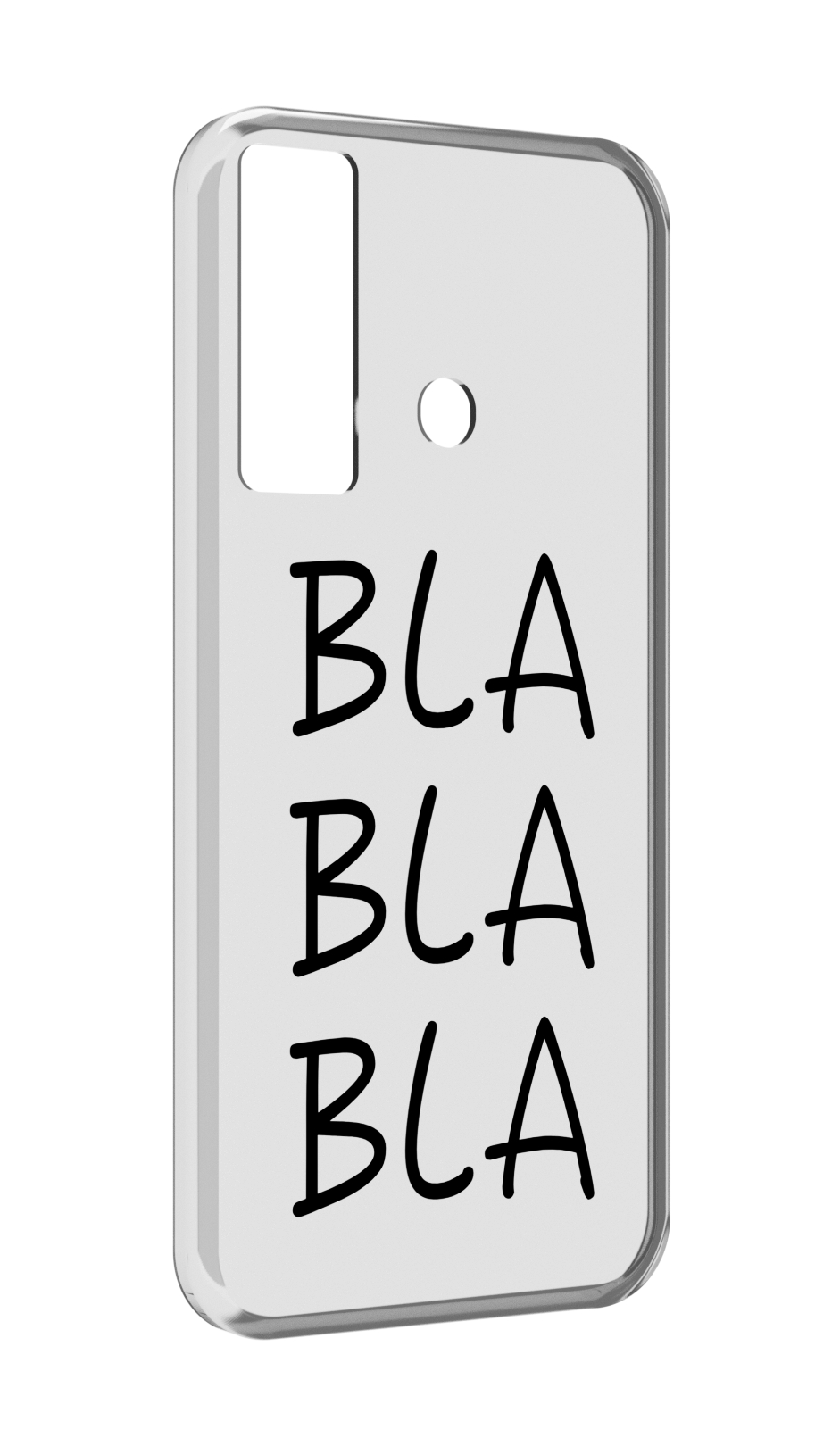 

Чехол MyPads Bla-Bla для Tecno Camon 17, Прозрачный, Tocco