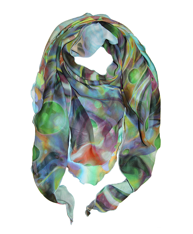 

Косынка женская Olange Assorty бактус голубая/желтая, 150х75см, бактус