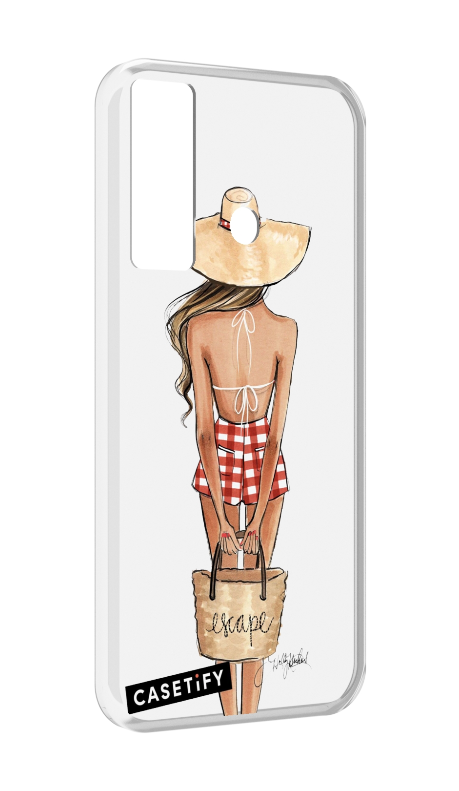 

Чехол MyPads CASETiFY женский для Tecno Camon 17, Прозрачный, Tocco