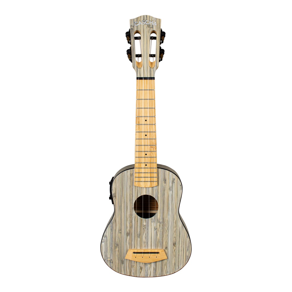 

Bamboo Series Укулеле сопрано со звукоснимателем, с чехлом, графит, Cascha HH-2315E