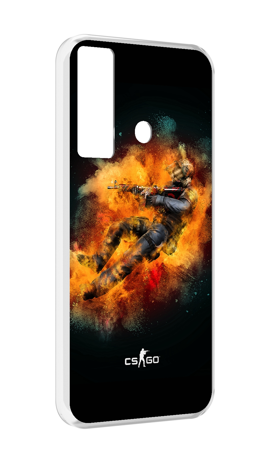 

Чехол MyPads CS-go-Контр-террорист мужской для Tecno Camon 17, Прозрачный, Tocco