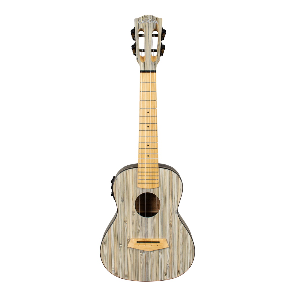 

Bamboo Series Укулеле концертный со звукоснимателем, с чехлом, графит, Cascha HH-2316E
