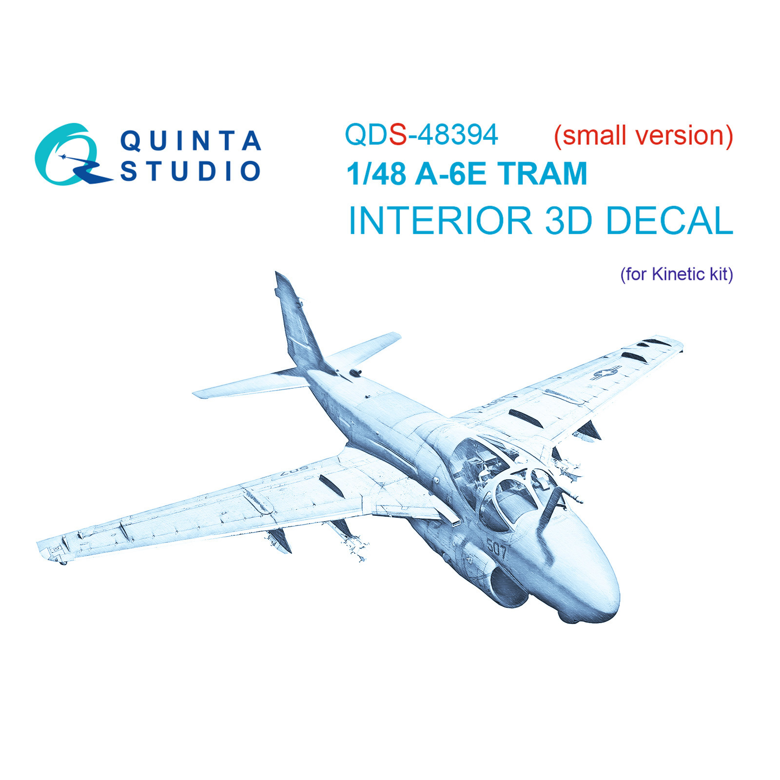 3D Декаль Quinta Studio интерьера кабины A-6E TRAM Малая версия QDS-48394