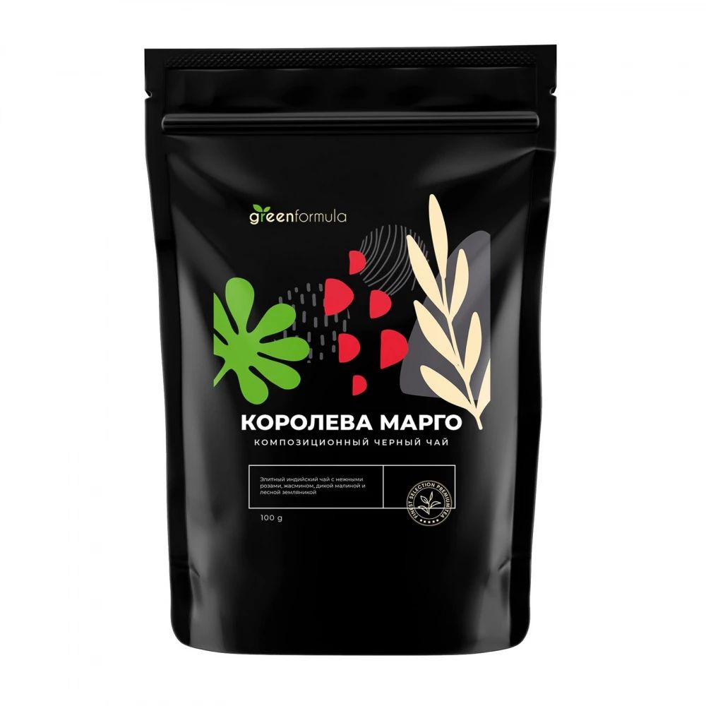 

Чай черный GreenFormula "Королева Марго", листовой с добавками, 100 г