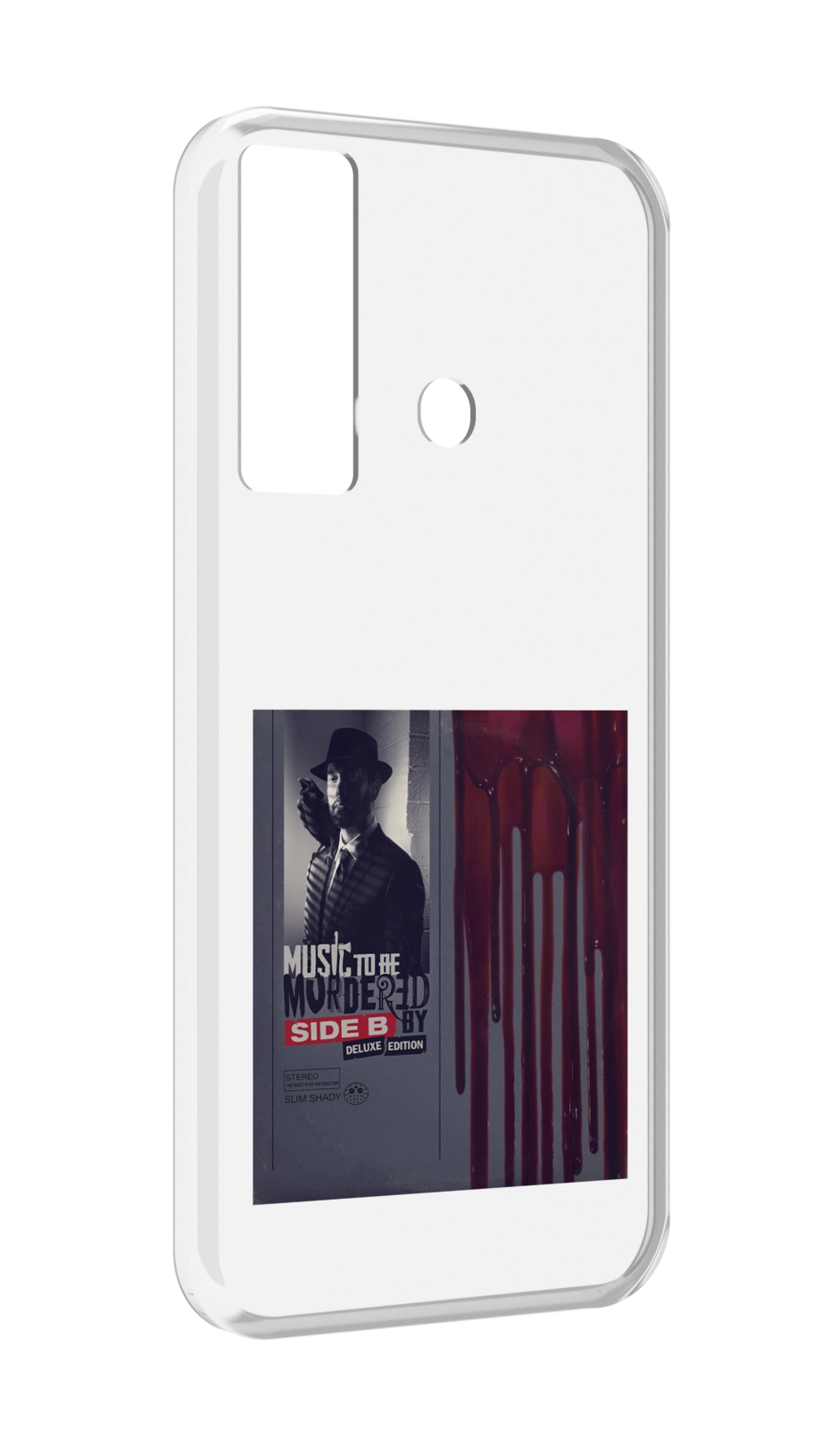 

Чехол MyPads Eminem MUSIC TO BE MURDERED BY для Tecno Camon 17, Прозрачный, Tocco