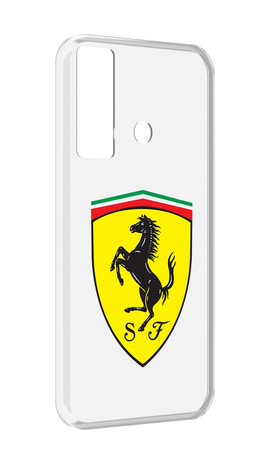 

Чехол Mypads Ferrari-3 Мужской Для Tecno Camon 17, Прозрачный, Tocco