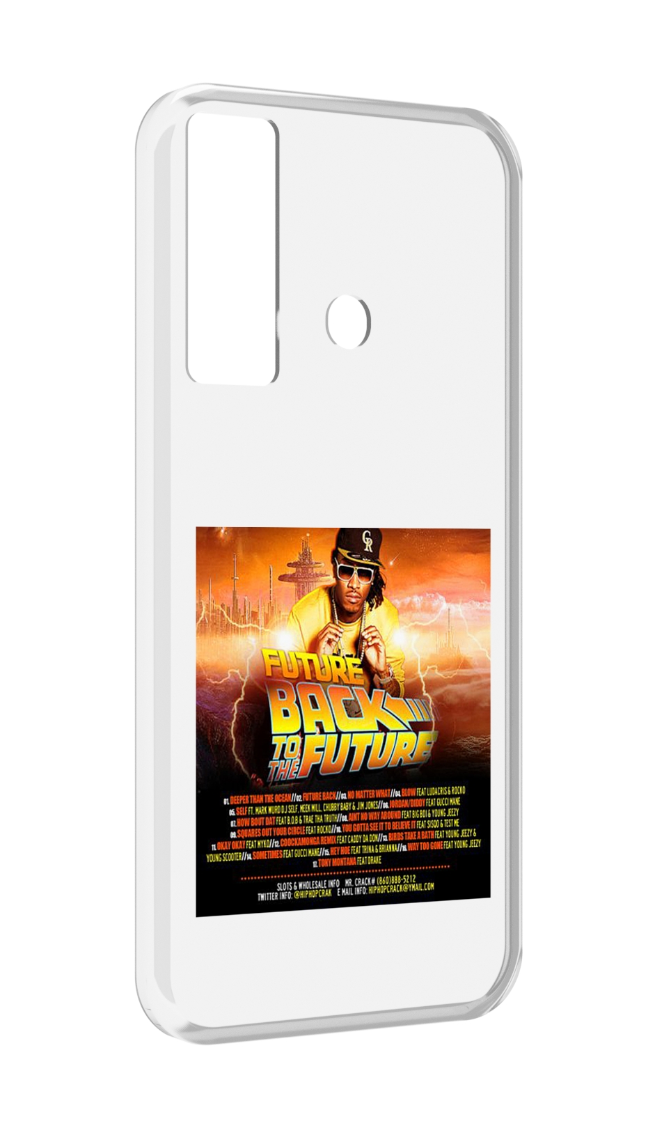

Чехол Mypads Future - Back To The Future Для Tecno Camon 17, Прозрачный, Tocco