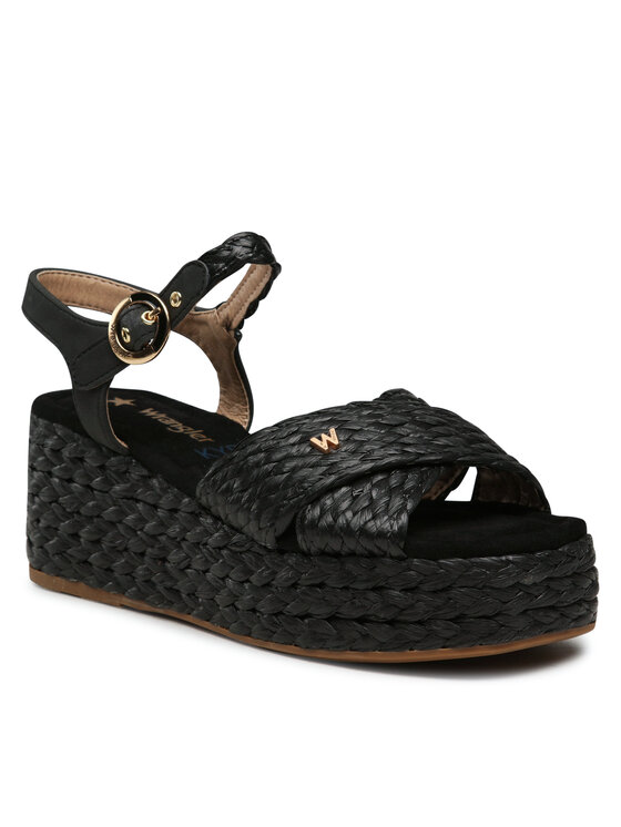 

Босоножки-эспадрильи Alma Raffia WL31554A Wrangler Черный 38 EU, Alma Raffia WL31554A