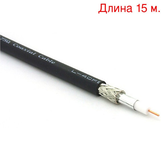 фото Кабель коаксиальный на метраж canare l-2.5cfb blk (15м.)